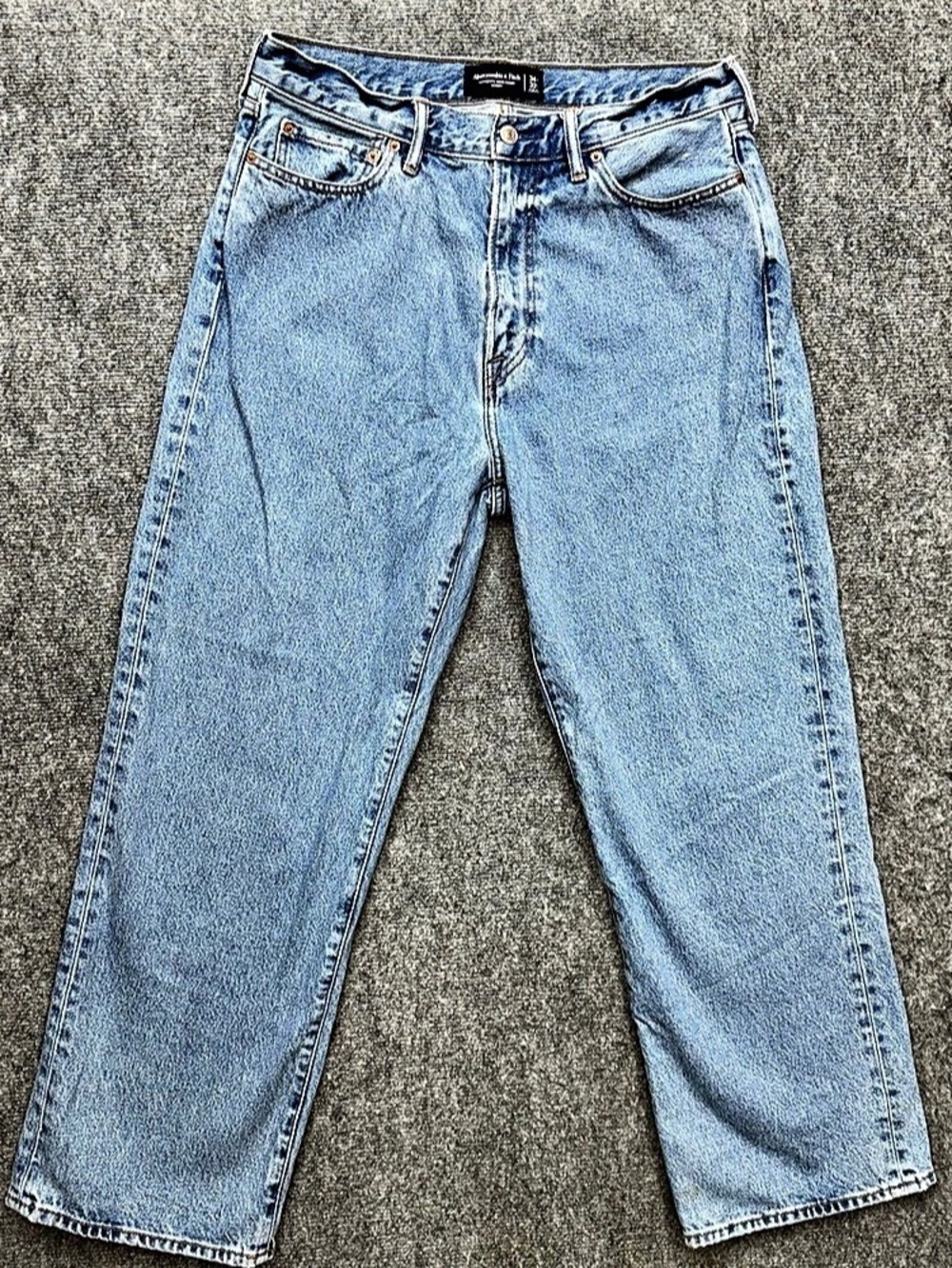 Abercrombie & Fitch Authentic Rigid Denim Baggy Jeans Men's size 34 34x32